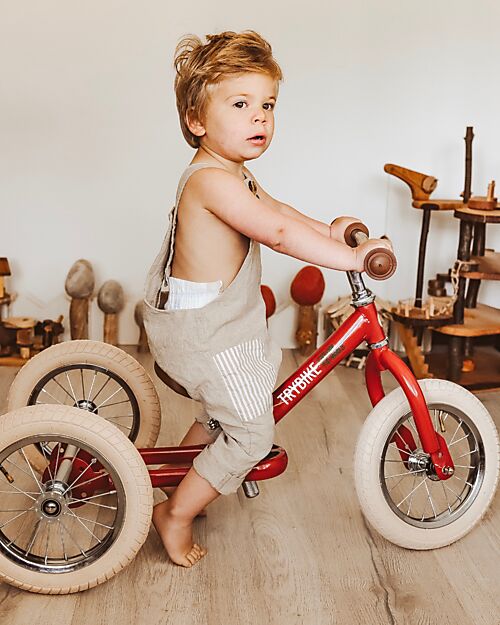 Trybike Vintage Red Bike 2 in 1 + Trike Conversion Kit Tricycles