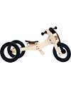Trybike Wooden Bike 2 in 1 - Brown - Include Third Wheel Trike Kit! Balance Bikes