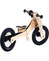Trybike Wooden Bike 2 in 1 - Brown - Include Third Wheel Trike Kit! Balance Bikes