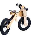 Trybike Wooden Bike 2 in 1 - Brown - Include Third Wheel Trike Kit! Balance Bikes