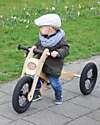 Trybike Wooden Bike 2 in 1 - Brown - Include Third Wheel Trike Kit! Balance Bikes