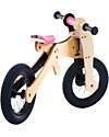 Trybike Wooden Bike 2 in 1 - Pink - Include Third Wheel Trike Kit! Balance Bikes
