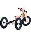 Trybike Wooden Bike 2 in 1 - Pink - Include Third Wheel Trike Kit! Balance Bikes