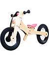Trybike Wooden Bike 2 in 1 - Pink - Include Third Wheel Trike Kit! Balance Bikes