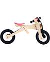 Trybike Wooden Bike 2 in 1 - Pink - Include Third Wheel Trike Kit! Balance Bikes