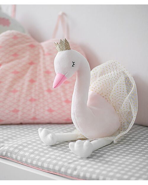Tryco Baby Cuddle Toy - Swan Ivy - Pink - Suitable from Birth Soft Toys