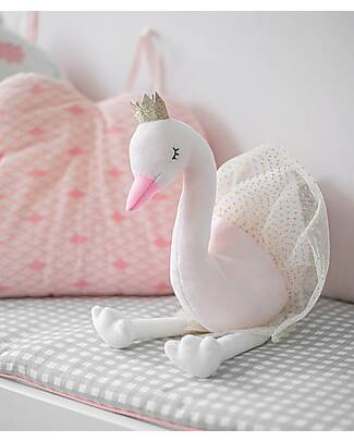Tryco Baby Cuddle Toy - Swan Ivy - Pink - Suitable from Birth Soft Toys