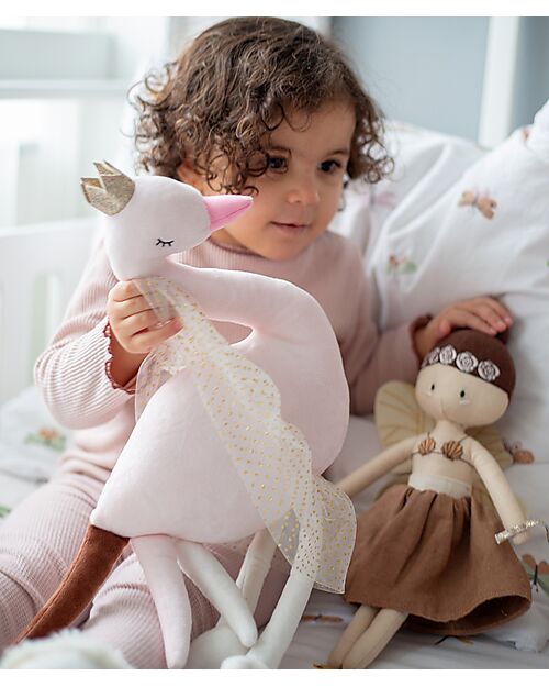 Tryco Baby Cuddle Toy - Swan Ivy - Pink - Suitable from Birth Soft Toys