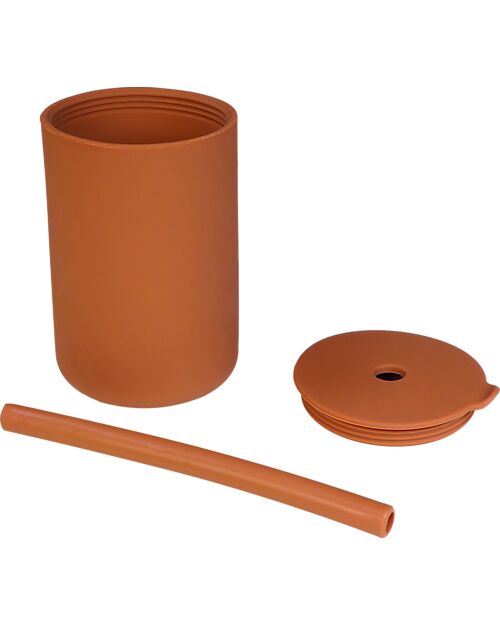 Tryco Baby Cup and Straw - Sienna - Silicone Beakers