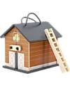 Tryco Baby Folding Wooden Farm - Easy to Carry Dolls Houses