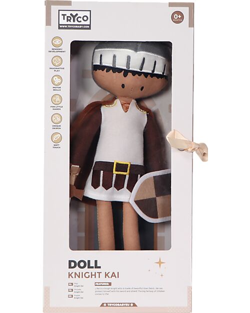 Tryco Baby Knight Kai Doll - 100% Cotton Dolls