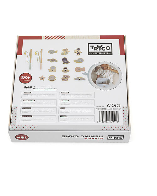 Tryco Baby Magnetic Wooden Peach Toy - 16 pcs - 3+ Years Wooden Animals