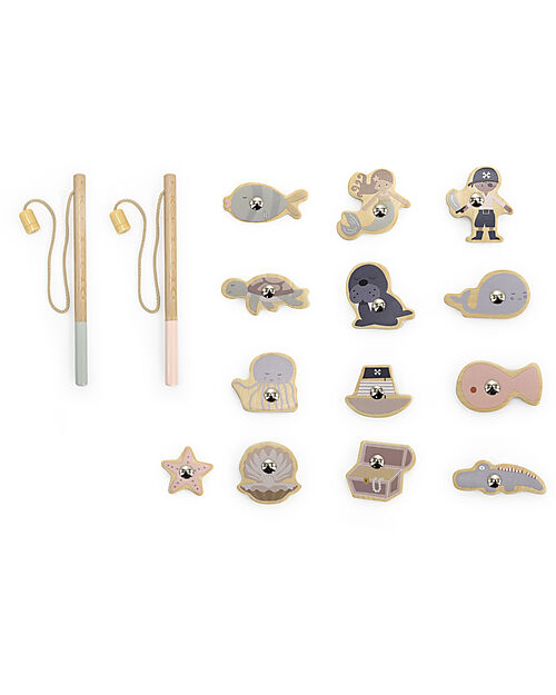 Tryco Baby Magnetic Wooden Peach Toy - 16 pcs - 3+ Years Wooden Animals