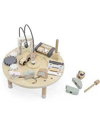 Tryco Baby Multi-Activity Wooden Coffee Table - Stimulates Creativity - 18+ m Wooden Stacking Toys