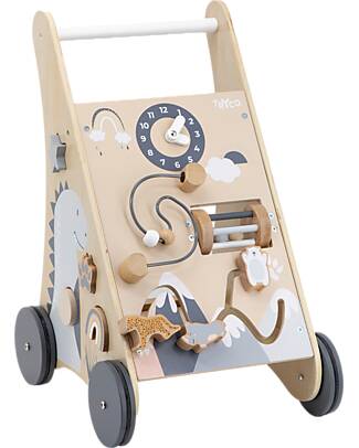 Tryco Baby Nature Wooden First Steps Trolley with Blocks - 12+ m Push-Toys