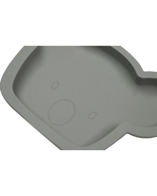 Tryco Baby Plate Koala Kyle - Olive Gray - Silicone Bowls & Plates