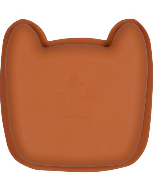 Tryco Baby Plate Leopard Lenny - Sienna - Silicone Bowls & Plates