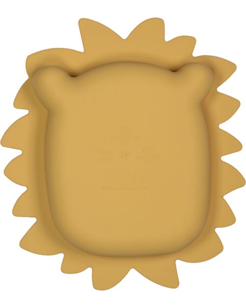 Tryco Baby Plate Lion Leo - Honey Gold - Silicone Bowls & Plates