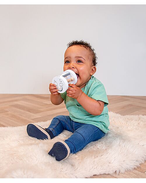 Tryco Baby Rotating Wooden Rattle - Non-toxic Water Paints - 12+ m Wooden Stacking Toys