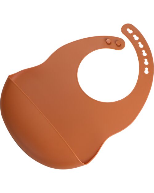 Tryco Baby Silicone Bib - Sienna - With Pocket Waterproof Bibs
