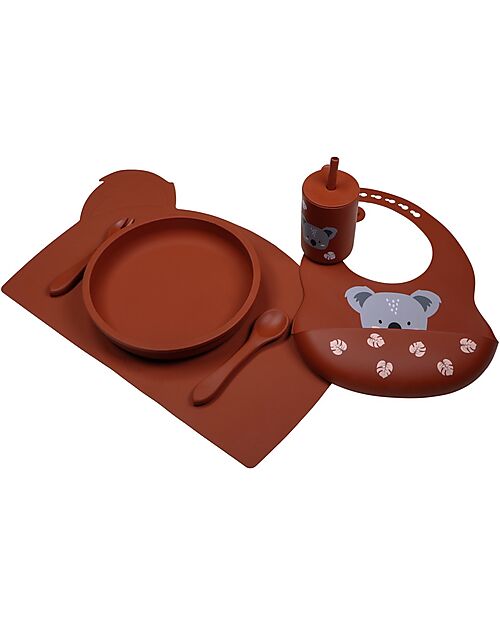 Tryco Baby Silicone Plate - Dark Rust - 100% Safe Bowls & Plates