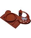 Tryco Baby Silicone Plate - Dark Rust - 100% Safe Bowls & Plates
