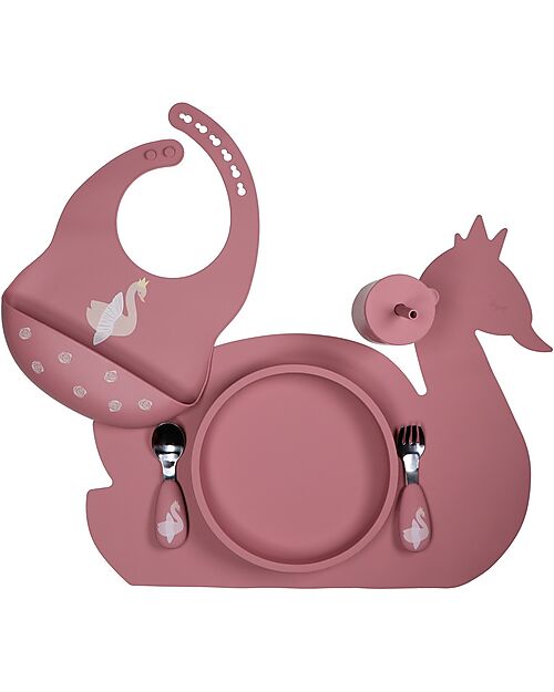 Tryco Baby Silicone Plate - Dusty Pink - 100% Safe Bowls & Plates