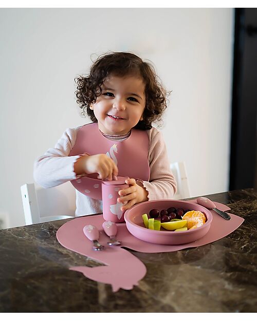 Tryco Baby Silicone Plate - Dusty Pink - 100% Safe Bowls & Plates
