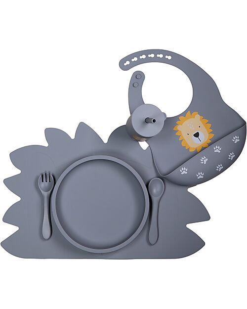 Tryco Baby Spoon and Fork Set - Dusty Blue - Silicone Cutlery