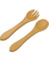 Tryco Baby Spoon and Fork Set - Honey Gold - Silicone Cutlery