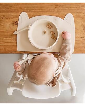 Tryco Baby Spoon and Fork Set - Sand - Silicone Cutlery