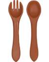Tryco Baby Spoon and Fork Set - Sienna - Silicone Cutlery
