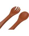Tryco Baby Spoon and Fork Set - Sienna - Silicone Cutlery