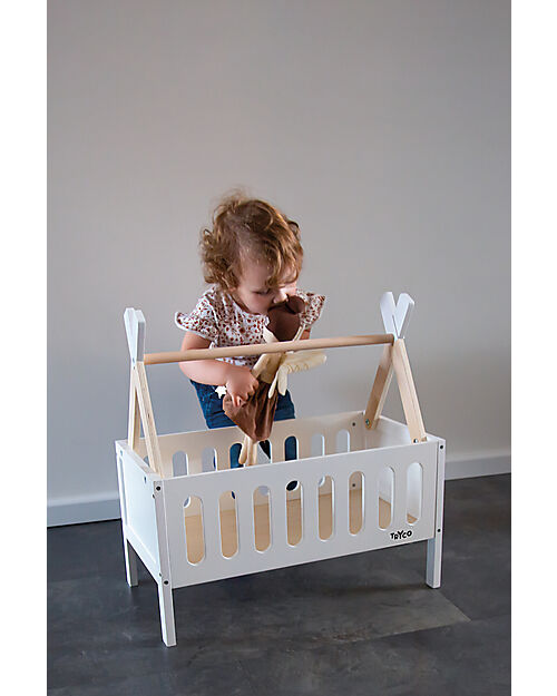 Tryco Baby Tipi Bed for Dolls up to 48 cm - Wood - 18+ m Dolls Houses