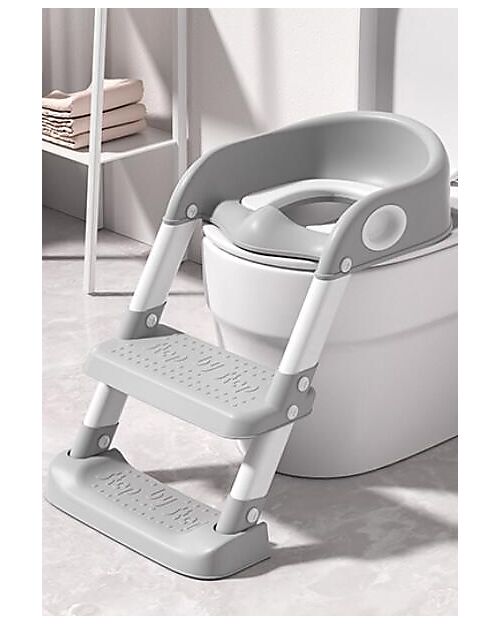 Tryco Baby Toilet Trainer - Grey - Non-Slip - 34 x 35 x 44 cm Toilet Steps