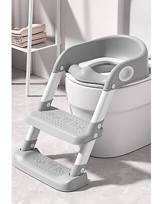 Tryco Baby Toilet Trainer - Grey - Non-Slip - 34 x 35 x 44 cm Toilet Steps