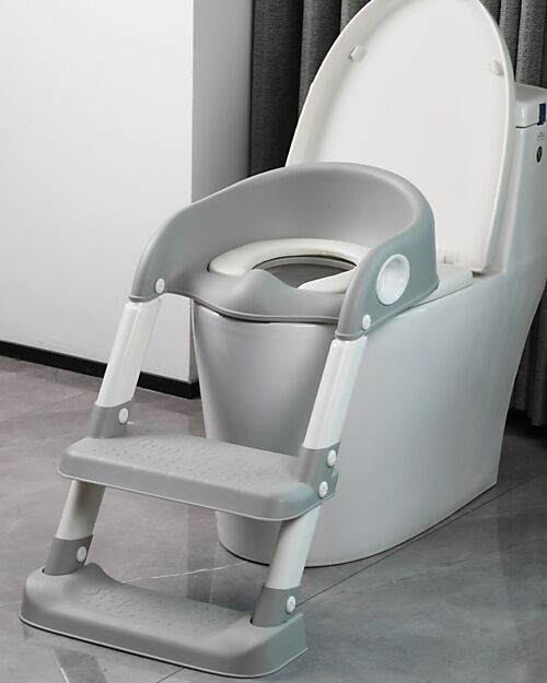 Tryco Baby Toilet Trainer - Grey - Non-Slip - 34 x 35 x 44 cm Toilet Steps