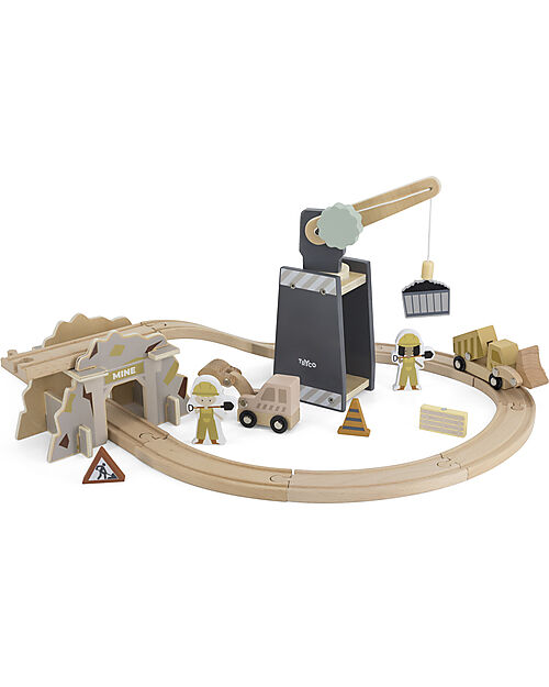 Tryco Baby Trainset Extension - Construction Wooden Toy Cars, Trains & Trucks