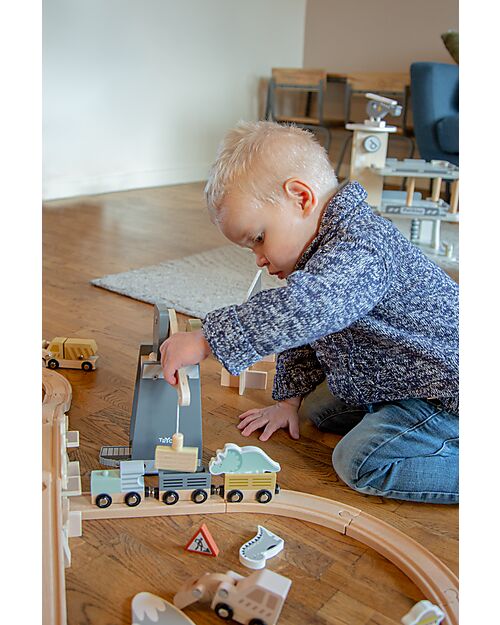 Tryco Baby Trainset Extension - Construction Wooden Toy Cars, Trains & Trucks