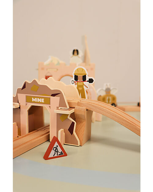 Tryco Baby Trainset Extension - Construction Wooden Toy Cars, Trains & Trucks