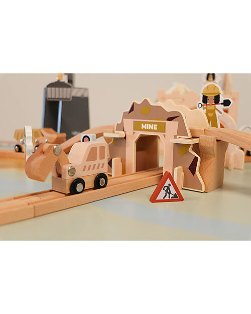 Tryco Baby Trainset Extension - Construction Wooden Toy Cars, Trains & Trucks