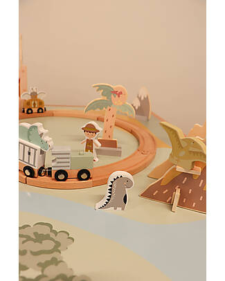 Tryco Baby Tryco - Trainset Extension Dinosaurs Wooden Toy Cars, Trains & Trucks