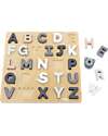 Tryco Baby Wooden Alphabet Puzzle - Helps the development of Intellectual Abilities - 18+ m Wooden Stacking Toys