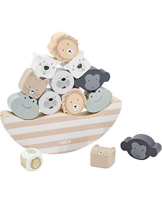 Tryco Baby Wooden Balance Game - Jungle - Develops Hand-Eye Coordination Balance Toys_