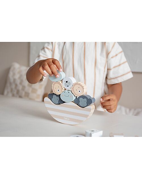 Tryco Baby Wooden Balance Game - Jungle - Stimulate Coordination Eye Hand - 3+ Years Balance Toys_