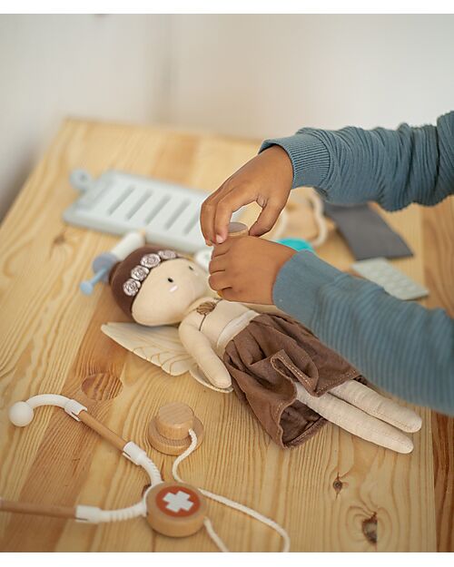 Tryco Baby Wooden Doctor's Case Set - Lots of Elements to Stimulate Creativity - 3+ Years Pretend Play