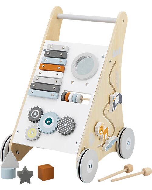 Tryco Baby Wooden First Steps Trolley - Multiactivity - 12+ m Push-Toys