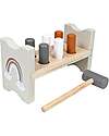 Tryco Baby Wooden Hammer and Peg Toy - Non-toxic Water Paints - 12+ m Wooden Stacking Toys