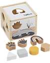 Tryco Baby Wooden Interlocking Geometric Shapes Box - 7 Different Shapes - 12+ m Wooden Stacking Toys