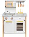 Tryco Baby Wooden Kitchen - White/Gold - Non-toxic Water-based Color Toy Kitchens
